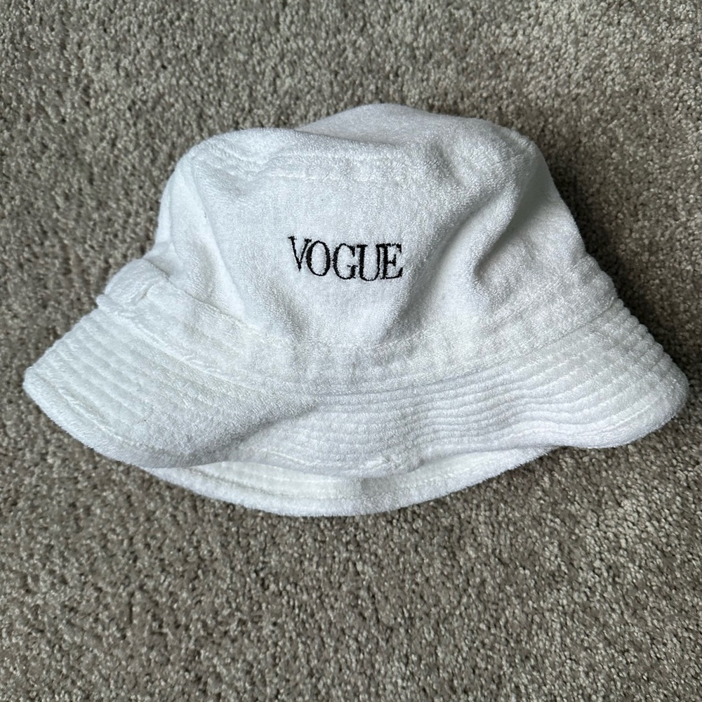 VTG 90s Y2K Vogue Fashion Bucket hat Runway Designer New York Hip Hop Streetwear - Picture 3 of 9